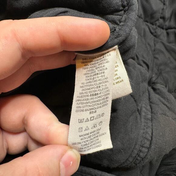 FREE PEOPLE Dolman Quilted BLACK Knit OVERSIZED Jacket SIZE SMALL - Picture 4 of 5